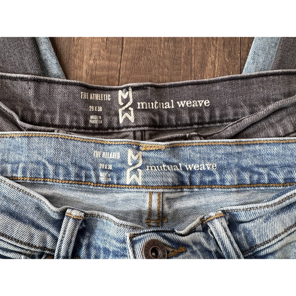 Mutual Weave Other - Mutual Weave Mens Jeans The Relaxed The Athletic Lot Of 2 29 X 30 Black Blue